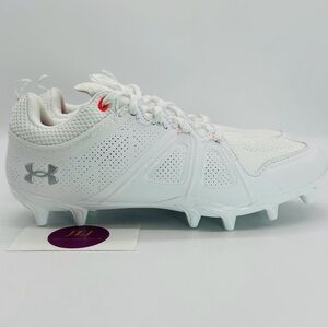 NEW Under Armour Women's UA Glory MC White Lacrosse Cleats 3024280-103 Size 8.5